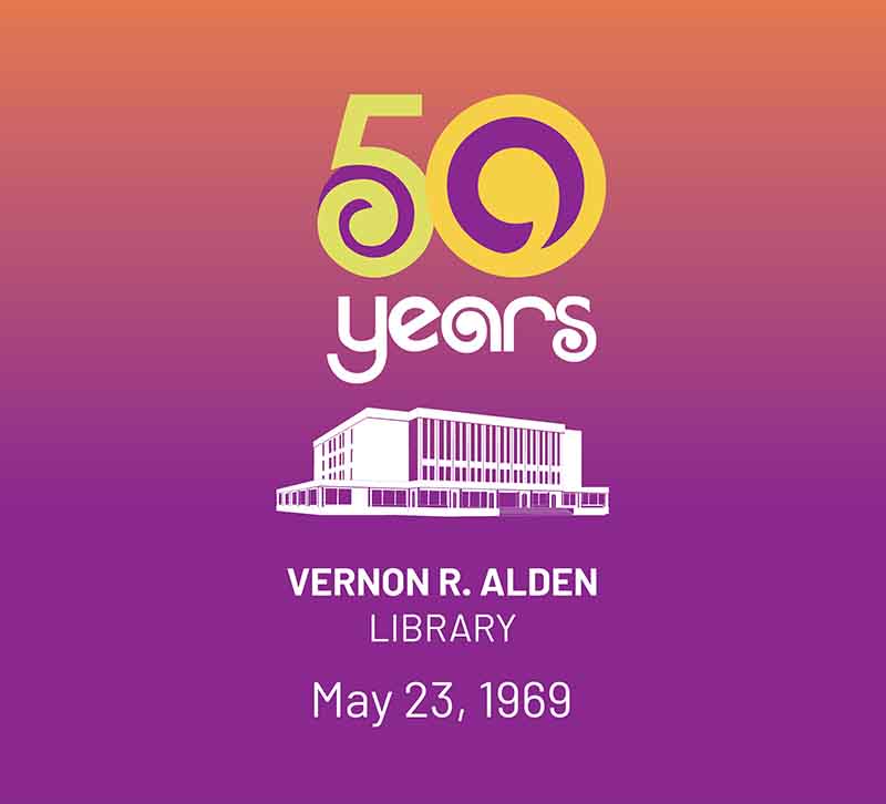 Alden's 50th anniversary logo